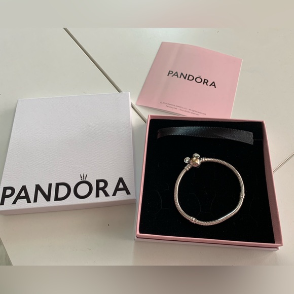 NIB New Pandora x Disney 100th Anniversary Moments Snake Chain Bracelet - Picture 7 of 14